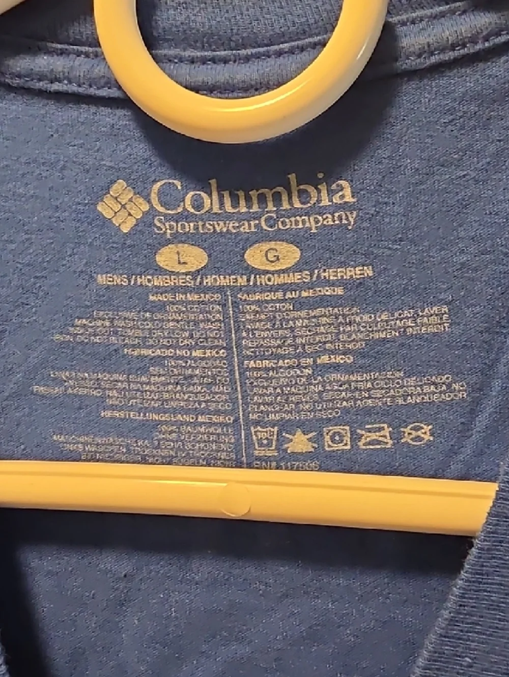 Columbia Blue Tee with Colorado Flag Graphic - Picture 3 of 3